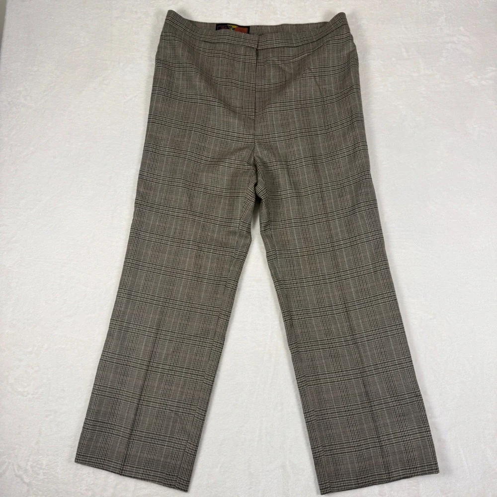Vintage‎ Glen Plaid Wool Cashmere Dress Pants Straight Leg Men's 33x26